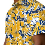 Pittsburgh Panthers Hawaiian Shirt – Hibiscus Overlay