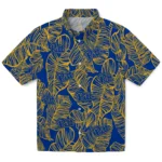 Pittsburgh Panthers Hawaiian Shirt – Leaf Outline