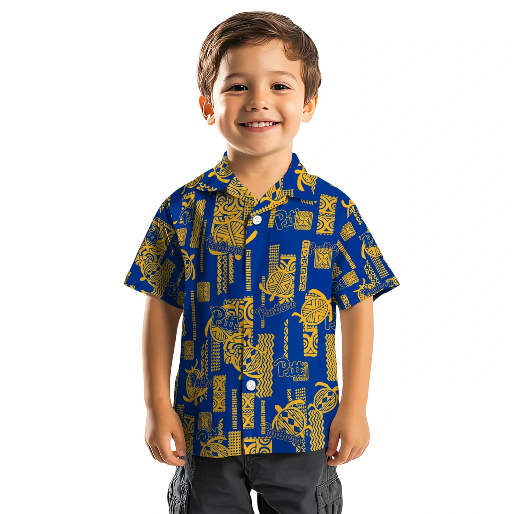 Pittsburgh Panthers Hawaiian Shirt - Turtle Lines pittsburgh panthers turtle lines royal blue hawaiian shirts top rated