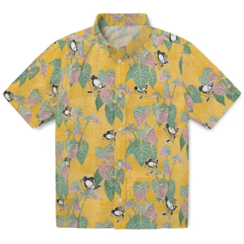 pittsburgh penguins anthurium overlay yellow hawaiian shirts best selling