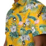 Pittsburgh Penguins Hawaiian Shirt – Flamingo and Hibiscus