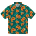 Pittsburgh Penguins Hawaiian Shirt – Hibiscus and Palm Leaves
