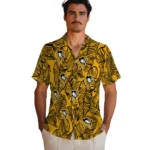 Pittsburgh Penguins Hawaiian Shirt – Leaf Outline