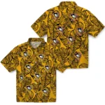 Pittsburgh Penguins Hawaiian Shirt – Leaf Outline