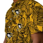 Pittsburgh Penguins Hawaiian Shirt – Leaf Outline