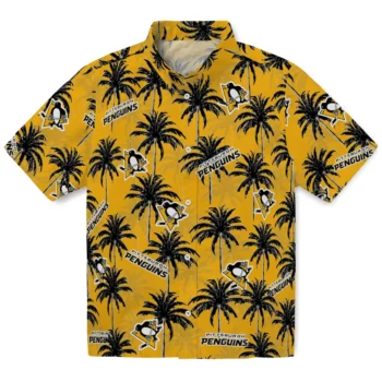 pittsburgh penguins palm grove yellow hawaiian shirts best selling
