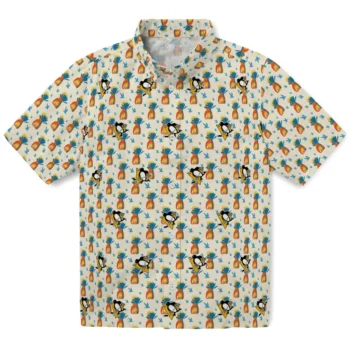 pittsburgh penguins pineapple delight beige hawaiian shirts best selling