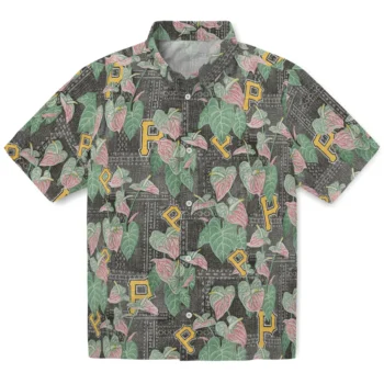 pittsburgh pirates anthurium overlay black hawaiian shirts best selling