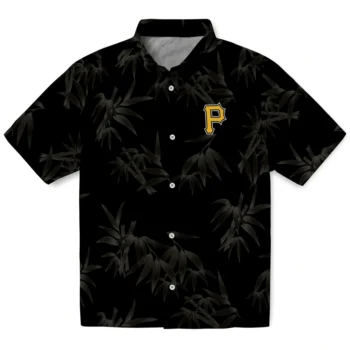 pittsburgh pirates bamboo branches black hawaiian shirts best selling