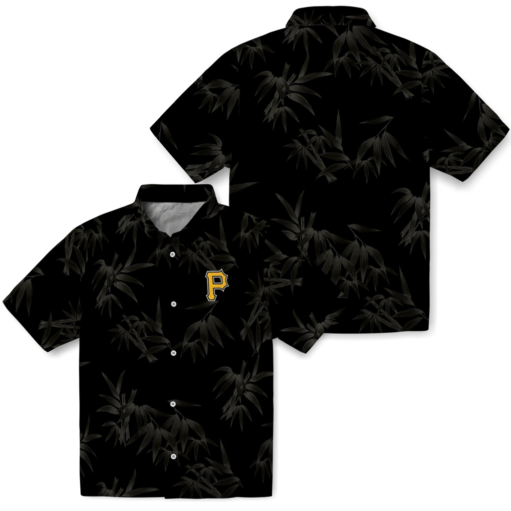 Pittsburgh Pirates Hawaiian Shirt - Bamboo Branches pittsburgh pirates bamboo branches black hawaiian shirts high quality