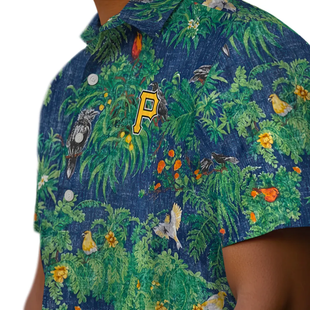 Pittsburgh Pirates Hawaiian Shirt - Bird Canopy pittsburgh pirates bird canopy green hawaiian shirts trendy