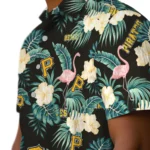 Pittsburgh Pirates Hawaiian Shirt – Flamingo and Hibiscus