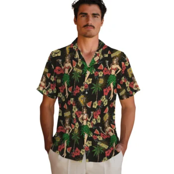 pittsburgh pirates hawaiian girls design black hawaiian shirts fashion forward