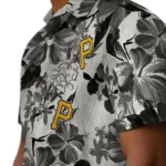 Pittsburgh Pirates Hawaiian Shirt – Hibiscus Arrangement