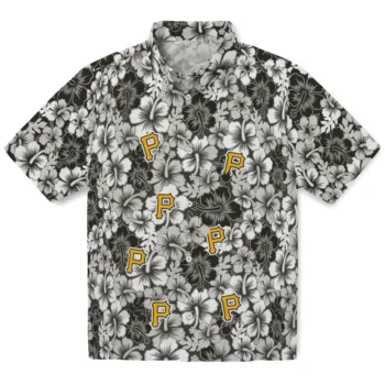 pittsburgh pirates hibiscus blooms black hawaiian shirts best selling