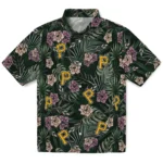 Pittsburgh Pirates Hawaiian Shirt – Hibiscus Leaves Pattern