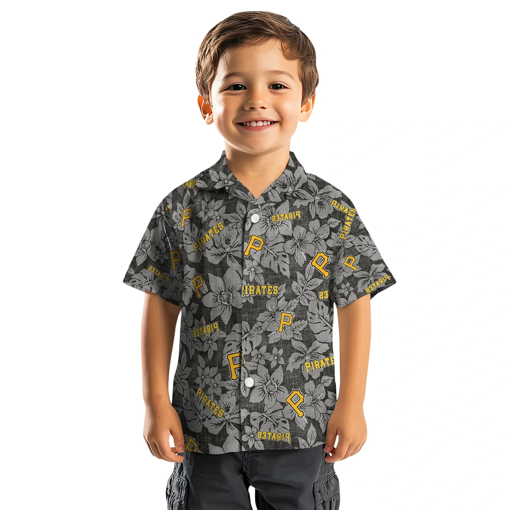Pittsburgh Pirates Hawaiian Shirt - Hibiscus Oasis pittsburgh pirates hibiscus oasis black hawaiian shirts top rated
