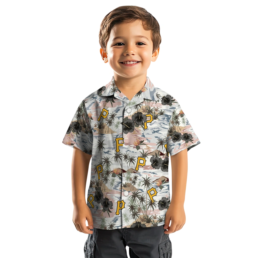 Pittsburgh Pirates Hawaiian Shirt - Hibiscus Seaside pittsburgh pirates hibiscus seaside white hawaiian shirts top rated