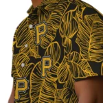 Pittsburgh Pirates Hawaiian Shirt – Leaf Outline