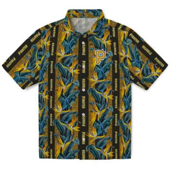 pittsburgh pirates paradise vines black hawaiian shirts best selling