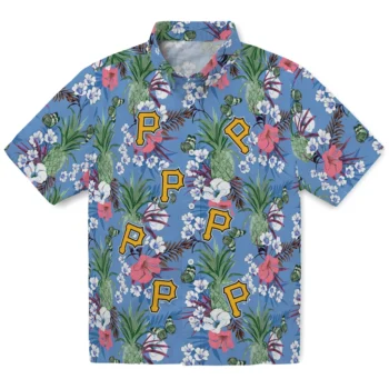 pittsburgh pirates pineapple bouquet best sky blue hawaiian shirts best selling