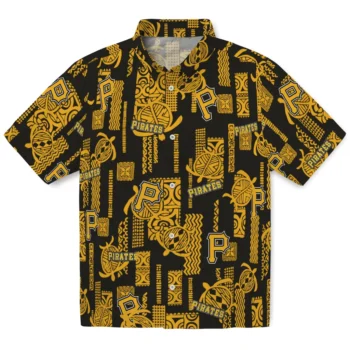 pittsburgh pirates turtle lines black hawaiian shirts best selling