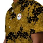 Pittsburgh Steelers Hawaiian Shirt – 50th State Flower