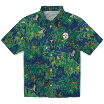 pittsburgh steelers bird canopy green hawaiian shirts best selling