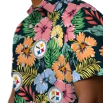 Pittsburgh Steelers Hawaiian Shirt – Brilliant Hibiscus Garden