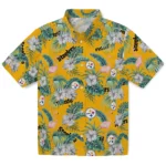 Pittsburgh Steelers Hawaiian Shirt – Flamingo and Hibiscus