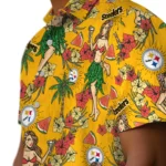 Pittsburgh Steelers Hawaiian Shirt – Hawaiian Girls Design