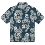 Pittsburgh Steelers Hawaiian Shirt – Hibiscus Flowers
