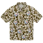 Pittsburgh Steelers Hawaiian Shirt – Hibiscus Motif