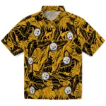 Pittsburgh Steelers Hawaiian Shirt – Monstera Layer