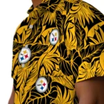 Pittsburgh Steelers Hawaiian Shirt – Monstera Layer