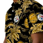 Pittsburgh Steelers Hawaiian Shirt – Palm Sunset