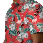 Portland Trail Blazers Hawaiian Shirt – Flamingo and Hibiscus