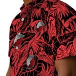 Portland Trail Blazers Hawaiian Shirt – Monstera Layer