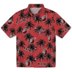 Portland Trail Blazers Hawaiian Shirt – Palm Tree Motif