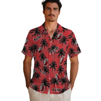 portland trail blazers palm grove red hawaiian shirts fashion forward