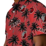 Portland Trail Blazers Hawaiian Shirt – Palm Tree Motif