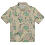 Purdue Boilermakers Hawaiian Shirt – Anthurium Overlay
