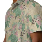 Purdue Boilermakers Hawaiian Shirt – Anthurium Overlay
