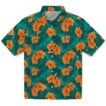 Purdue Boilermakers Hawaiian Shirt – Hibiscus and Palm Leaves