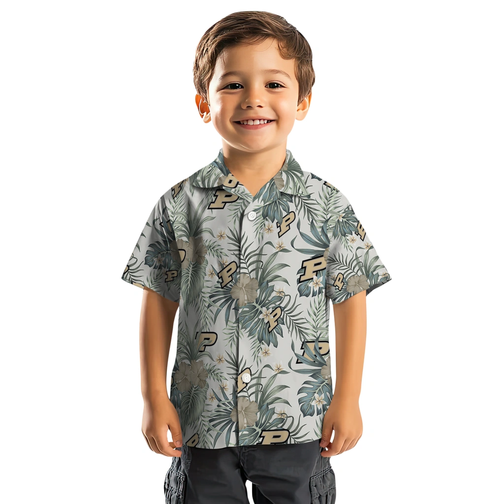 Purdue Boilermakers Hawaiian Shirt - Hibiscus Designs purdue boilermakers hibiscus designs beige hawaiian shirts top rated