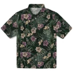 Purdue Boilermakers Hawaiian Shirt – Hibiscus Leaves Pattern