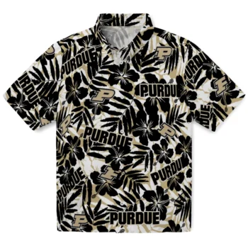 purdue boilermakers hibiscus overlay hawaiian shirts best selling