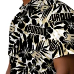 Purdue Boilermakers Hawaiian Shirt – Hibiscus Overlay