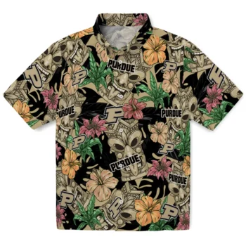 purdue boilermakers tiki jungle gold hawaiian shirts best selling