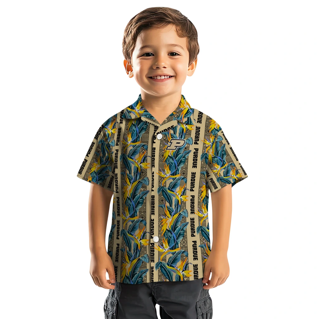 Purdue Boilermakers Hawaiian Shirt - Paradise Vines purdue boilermakers paradise vines gold hawaiian shirts top rated